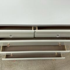 ★リユースのサカイ高崎店★TJ12607  チェスト 白 H84.5×D39.5×W100 クリーニング済みの画像