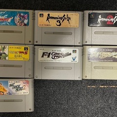 ★スーパーファミコン本体＋ソフト７本セット作動確認済み★中古品の画像