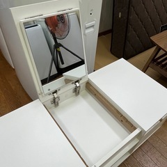 激安販売!! イーナ ドレッサーテーブル  ローテーブル 鏡台 化粧台 の画像