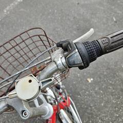 リサイクルショップどりーむ荒田店 No459　自転車　シティサイクル　22インチ　レッド　エコチャリNo22102Uの画像