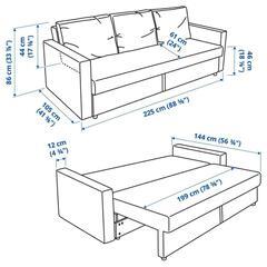 IKEA フリーヘーテン 3人掛けソファベッド の画像