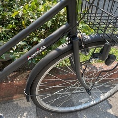 🔵中古車🔵　美品✨　２６インチ　マットブラック　ママチャリ　ファッションサイクル　中古自転車　点検調整永久無料✨　整備済み　西宮市の画像