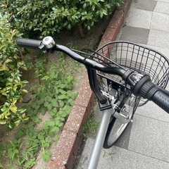 🔵中古車🔵 キレイ✨　折畳自転車　ノーパンクタイヤ　外装6段変速　便利なかご付き✨　中古自転車　点検調整永久無料✨　整備済み　西宮市の画像