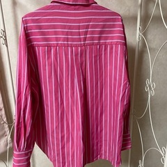 ZARA 長袖 ピンク シャツ 新品の画像