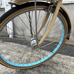 ⭐︎ドリーム2号館⭐︎中古自転車/22インチ/ベージュの画像