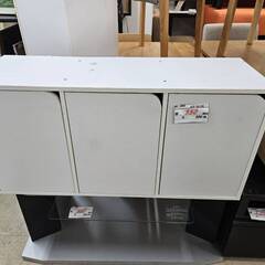 リサイクルショップどりーむ荒田店 No4463　カラーボックス　扉付き　写真２枚目のように使用を推奨の画像
