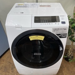 R519 ☀️ ジモティー限定特別価格！ HITACHI ドラム式洗濯乾燥機 (洗濯：10㎏ 乾燥：6㎏) 19年製 BD-SG100CL ⭐ 動作確認済 ⭐ クリーニング済の画像