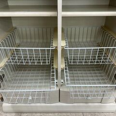 ★リユースのサカイ高崎店★TJ12611  収納棚 ベージュ H175×D44×W82.5 クリーニング済みの画像