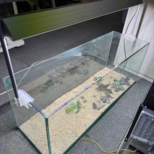 ガラス水槽 90 × 30 × 36 LED照明付き 水槽セット