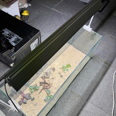 ガラス水槽 90 × 30 × 36 LED照明付き 水槽セットの画像