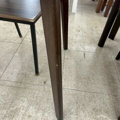 ★リユースのサカイ高崎店★TJ12613  2人掛けダイニングセット 茶 H70.5×D75×W120 クリーニング済みの画像