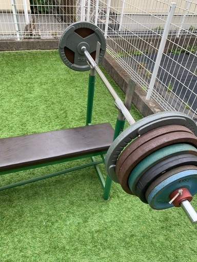 バーベル105キロ　ベンチセット