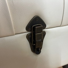 収納付きスツールBOX ホワイト 中古の画像
