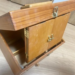 【断捨離中】木製ドレッサー（三面鏡・収納付き）の画像