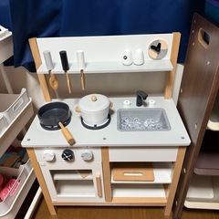 9/2迄！【美品】全てセット！キッチントイ・木の食材玩具付き の画像