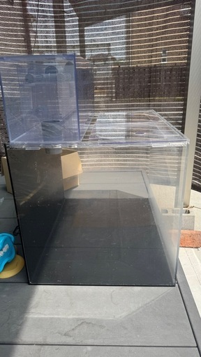 アクリル水槽　ワイド　600×450×450 上部濾過セット