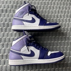 ナイキ エアジョーダン1 MID スカイパープル 26cmの画像
