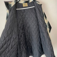 USED 古着 ジャケット ジャンパー ブルゾン GALFY ガルフィー バック ビッグロゴ刺繍総柄 スタンドカラー フリースの画像