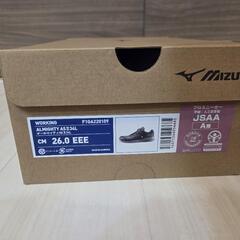 【新品未使用品】安全靴ミズノ/MIZUNOオールマイティ(26.0cm EEE)の画像