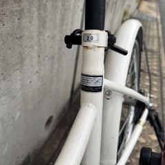 折りたたみ自転車 20インチ カゴ付き サビあり（京都）の画像