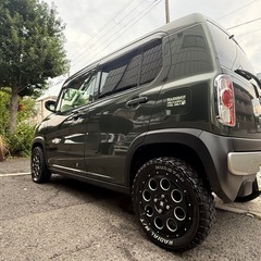 スズキ　ハスラー　Gセットオプション装着車　マッドタイヤ　カスタム　メンテ済みの画像