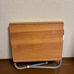 折りたたみ サイドテーブル 高さ調節可能の画像