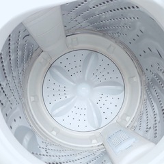  (送料無料) 2022年 極美品 洗濯機 洗濯板式のステンレス槽 立体シャワー水流 ③の画像