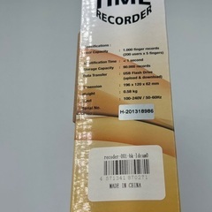 新品未使用　指紋認証　勤怠管理の画像