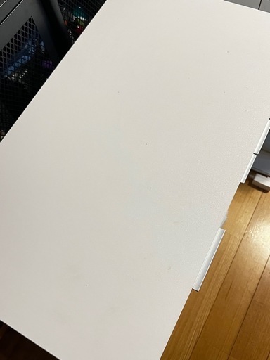 LEDライト付き ドレッサーセット デスク＆スツール 三面鏡 女優ミラー スタンド 鏡台 パソコンデスク 椅子付き 幅70cm 