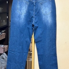 【新品】3L ウエスト全面ゴム  ダメージデニムの画像
