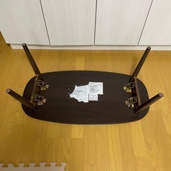 ニトリ　ローテーブル　折り畳み
の画像