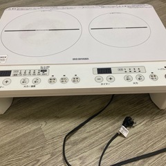 IRIS OHYAMA IHコンロ　二口　台座付き　の画像