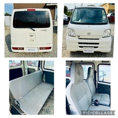 H29年 走行10万km 4AT キーレス ETC ハイゼット 車検2年 カーナビ フルセグテレビ Bluetooth  の画像