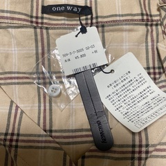 one way ワンウェイ　ブラウス　シャツ　チェック柄の画像