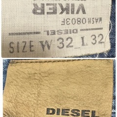 ディーゼル　DIESEL ダメージデニム　　メンズの画像