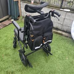 ブラック メッシュ 介助用車椅子の画像
