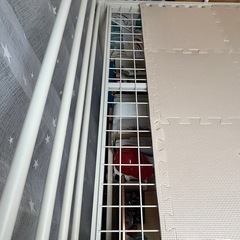 白のロフトベッド（解体済）の画像