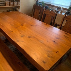 交渉中　ダイニングテーブルセット　w180の画像