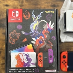 Nintendo Switch 任天堂 ニンテンドースイッチ スイッチ 有機ELモデル ポケモン スカーレットバイオレットの画像
