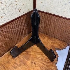 【有田焼 哲山作】配送可能　白磁色絵金彩 額皿 扇面牡丹図 共箱・皿立付 在銘 大皿 飾皿 色絵 骨董 時代物の画像