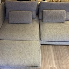 IKEA　ソーデルハムン　カウチソファー　ベージュブラウン　の画像