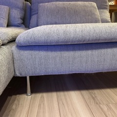 IKEA　ソーデルハムン　カウチソファー　ベージュブラウン　の画像