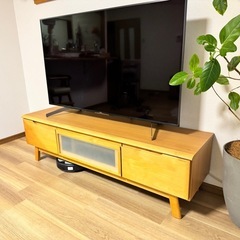 ニトリ　テレビボード　150cm 木製 シンプル　の画像
