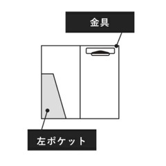 二つ折り 縦型 レシートバインダー 金属クリップ付き伝票ホルダー レザータッチの画像