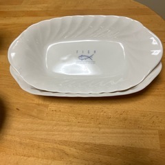猫柄お茶碗＆小皿＆魚柄グラタン皿各2個　
アルミタンブラー の画像