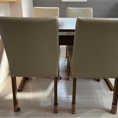 ニトリ　ダイニングテーブルセット(4人用)
　の画像