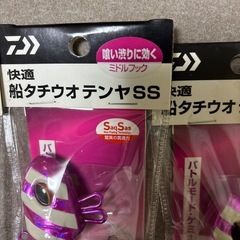 希少☆ミドルフック快適 船タチウオテンヤSS ☆ 3個セット 紫ゼブラの画像