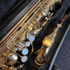 アンティグア　アルトサックス　金メッキ　スタンダード　軽量ケース　美品　￥24.5万　ANTIGUA ALTO SAX GP-TONEの画像