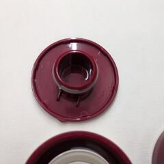 象印の水筒　えんじ色　中古品の画像