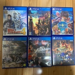 PS4ホワイト本体+ソフト６本の画像